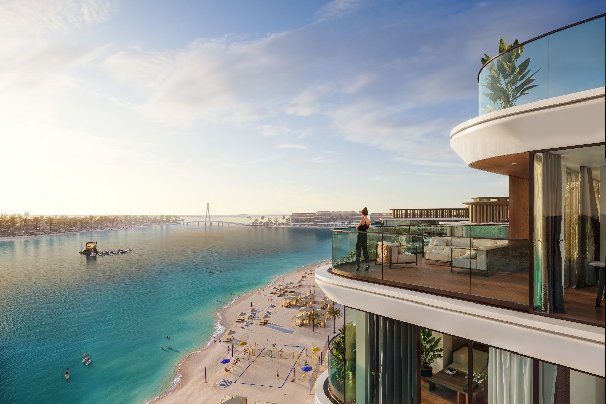 Balcony sea water lagoon view