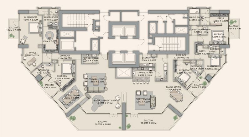 Velor -5BR Suite Floor Plan