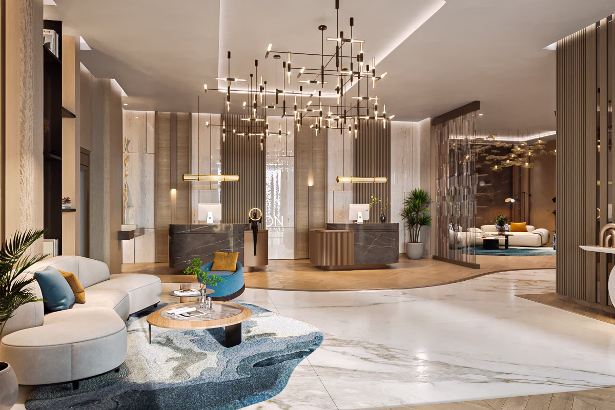 The Residences at Sheraton Al Marjan Island Resort – residential lobby
